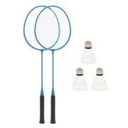 DimyFew 2Pcs Badminton Rackets with 3 Nylon Balls Badminton Equipment Badminton Racquets Blue